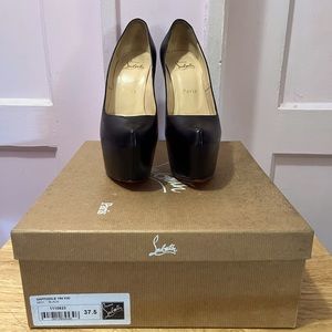 christian louboutin daffodile platform high heels - size 37.5